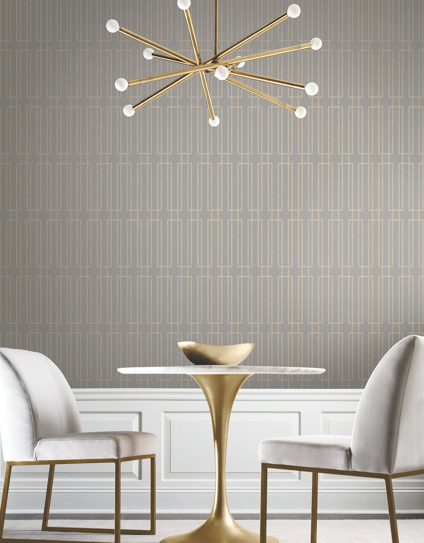 York Wallcoverings DF3327 Terrace Taupe Wallpaper