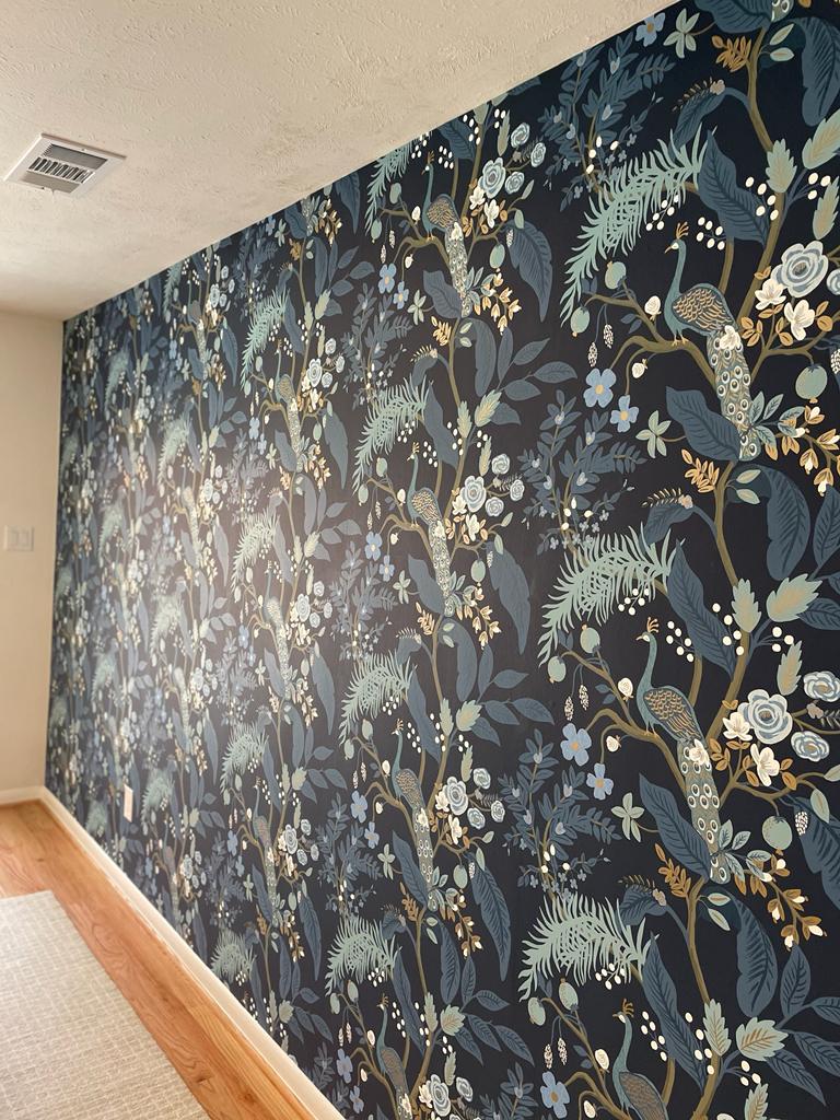York Wallcoverings RI5172 Peacock Blue Wallpaper
