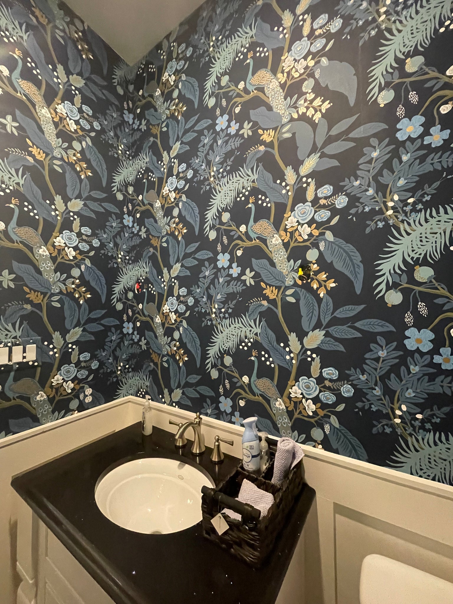York Wallcoverings RI5172 Peacock Blue Wallpaper